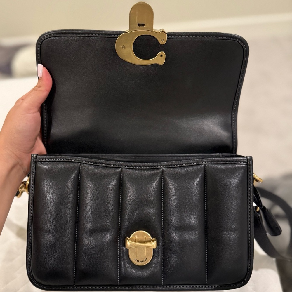 Coach Black Studio Quilted Shoulder Bag - Picture 4 of 7